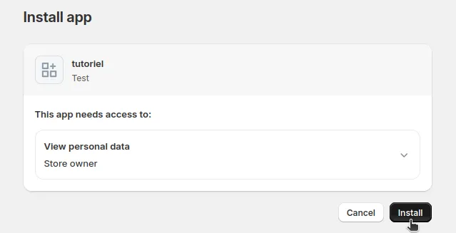 Installer application - Function
